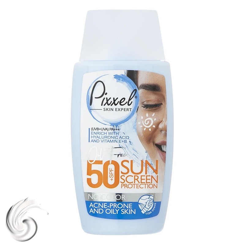 کرم ضدآفتاب بی‌رنگ پیکسل SPF50 مدل Oily Acne-Prone Skin، مناسب پوست‌های چرب،