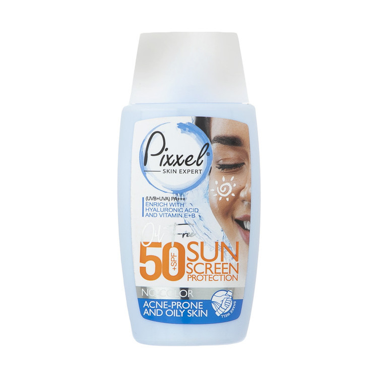 کرم ضدآفتاب بیرنگ پیکسل SPF50 مدل Oily Acne-Prone Skin، مناسب پوستهای چرب،