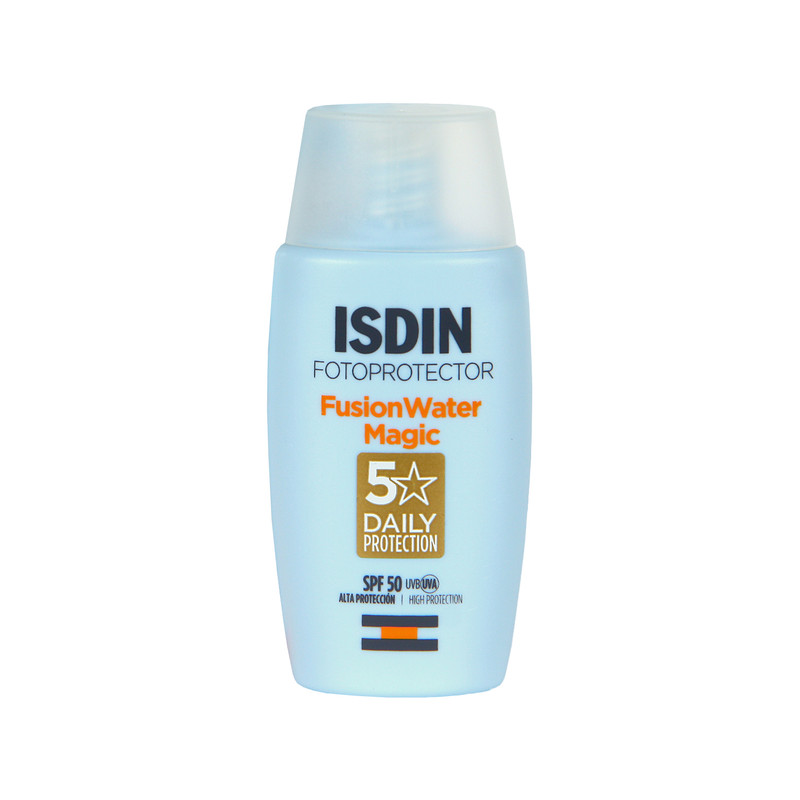 فلوئید ضدآفتاب بدون رنگ ایزدین SPF50 مدل Fusion Water Magic ‌