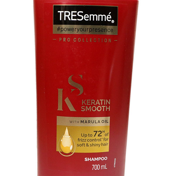 شامپو تقویتکننده مو ترزمی مخصوص پوست سر معمولی و انواع مو، حجم 700 میلیلیتر مدل keratin smooth